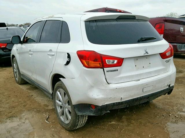 4A4AP3AU9DE019411 - 2013 MITSUBISHI OUTLANDER WHITE photo 3