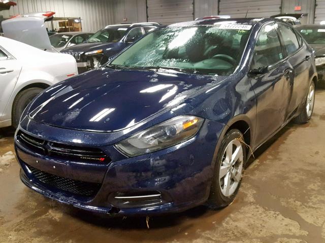 1C3CDFBB9GD661245 - 2016 DODGE DART SXT BLUE photo 2