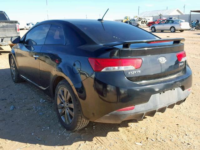 KNAFW6A32C5595037 - 2012 KIA FORTE SX BLACK photo 3