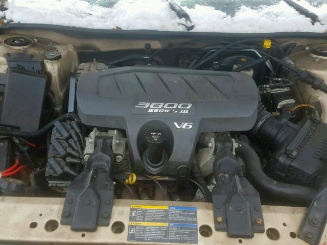 2G2WS522751295663 - 2005 PONTIAC GRAND PRIX ოქროსფერი ფოტო 7