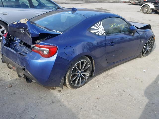 JF1ZNAA15H9705895 - 2017 TOYOTA 86 BASE BLUE photo 4