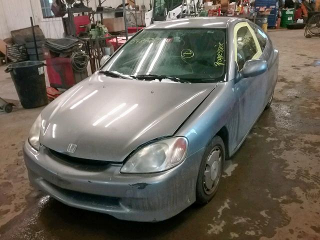 JHMZE14782T000768 - 2002 HONDA INSIGHT SILVER photo 2