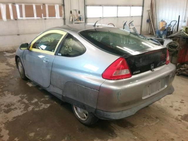 JHMZE14782T000768 - 2002 HONDA INSIGHT SILVER photo 3