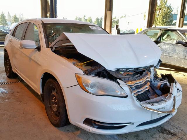 1C3CCBAB0CN134714 - 2012 CHRYSLER 200 LX WHITE photo 1