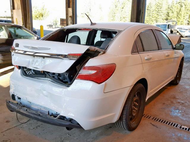 1C3CCBAB0CN134714 - 2012 CHRYSLER 200 LX WHITE photo 4