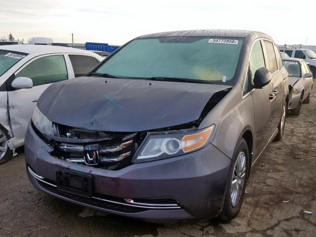 5FNRL5H22GB082911 - 2016 HONDA ODYSSEY LX CHARCOAL photo 2