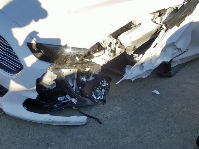 3FA6P0G72ER270059 - 2014 FORD FUSION S WHITE photo 9