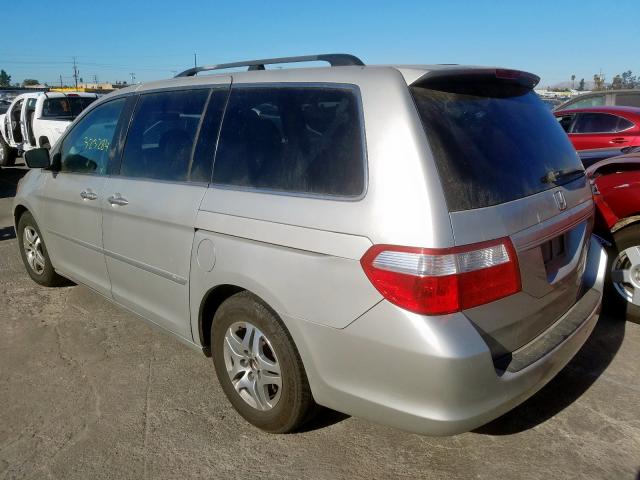 5FNRL38695B065124 - 2005 HONDA ODYSSEY EX SILVER photo 3