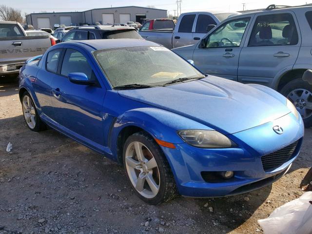 JM1FE17N540132356 - 2004 MAZDA RX8 BLUE photo 1