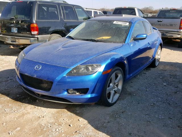 JM1FE17N540132356 - 2004 MAZDA RX8 BLUE photo 2