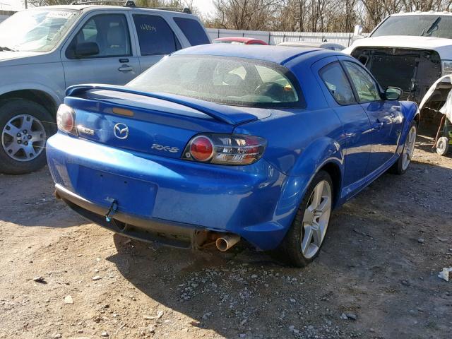 JM1FE17N540132356 - 2004 MAZDA RX8 BLUE photo 4