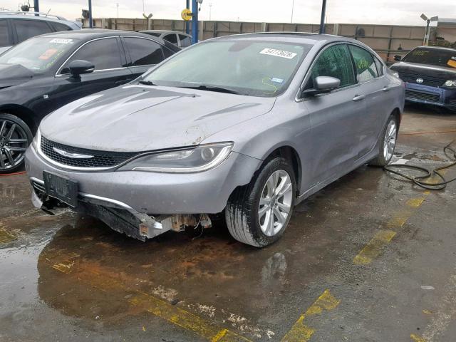 1C3CCCAB1GN167782 - 2016 CHRYSLER 200 LIMITE SILVER photo 2