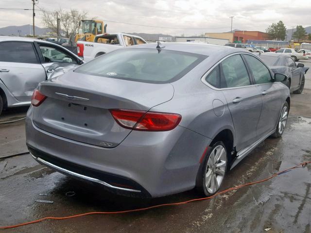 1C3CCCAB1GN167782 - 2016 CHRYSLER 200 LIMITE SILVER photo 4