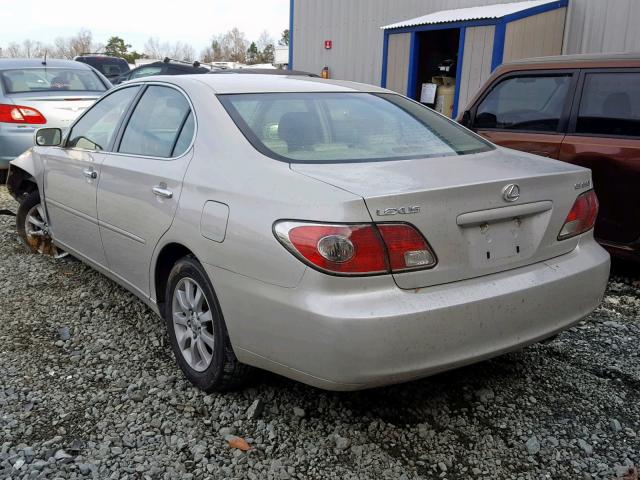 JTHBA30G445016746 - 2004 LEXUS ES 330 SILVER photo 3