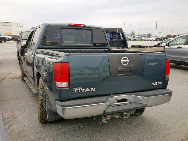 1N6BA07B66N552902 - 2006 NISSAN TITAN XE GREEN photo 3