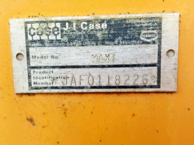 JA0000000I0118226 - 1991 CASE MAXISEAKER YELLOW photo 10