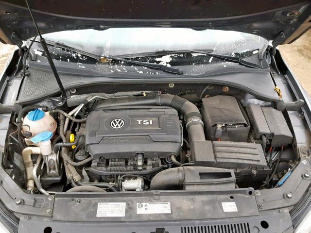 1VWAS7A30EC034362 - 2014 VOLKSWAGEN PASSAT S GRAY photo 7