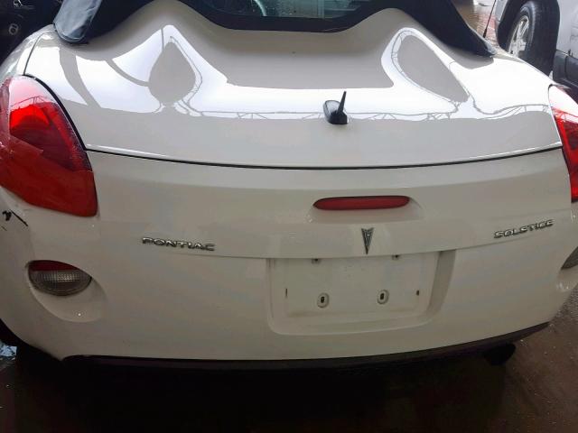 1G2MB35B49Y107207 - 2009 PONTIAC SOLSTICE WHITE photo 6