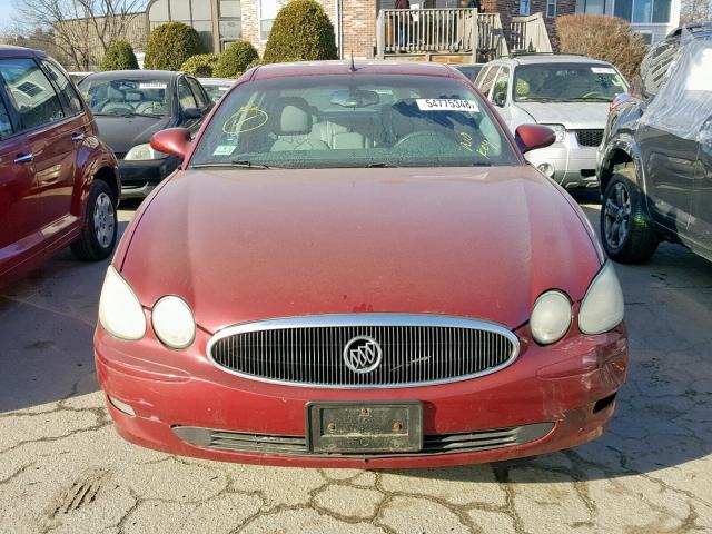 2G4WD562151353732 - 2005 BUICK LACROSSE C RED photo 9