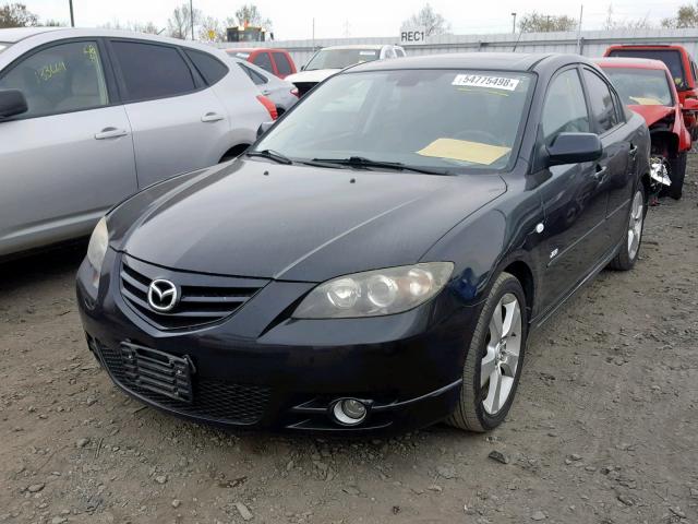 JM1BK324X61533416 - 2006 MAZDA 3 S BLACK photo 2