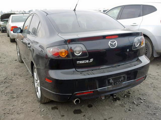 JM1BK324X61533416 - 2006 MAZDA 3 S BLACK photo 3