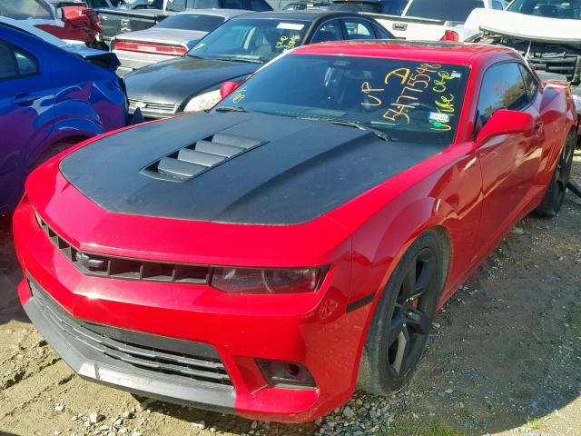 2G1FT1EW7E9284978 - 2014 CHEVROLET CAMARO 2SS RED photo 2