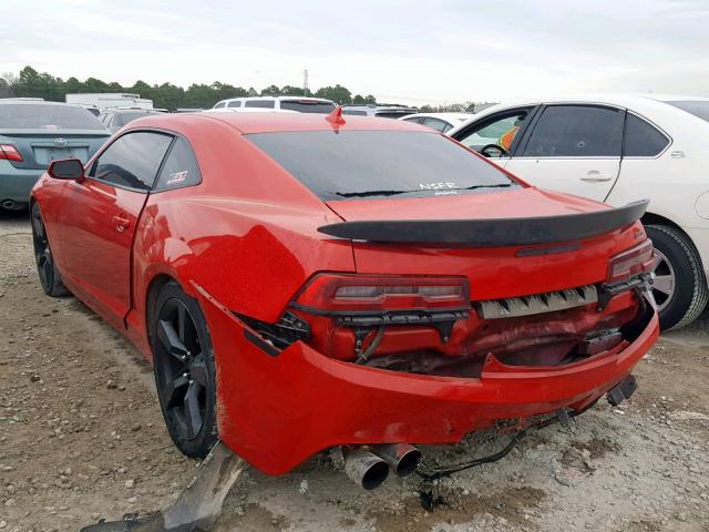 2G1FT1EW7E9284978 - 2014 CHEVROLET CAMARO 2SS RED photo 3