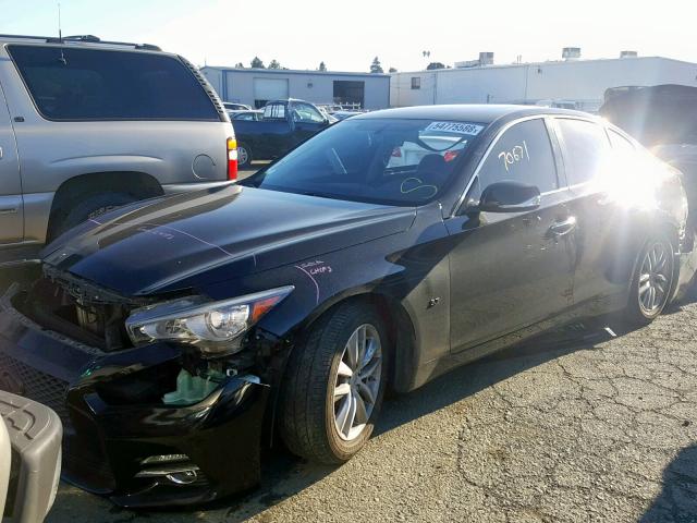 JN1BV7AP1FM336985 - 2015 INFINITI Q50 BASE BLACK photo 2