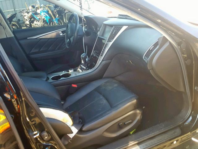 JN1BV7AP1FM336985 - 2015 INFINITI Q50 BASE BLACK photo 5