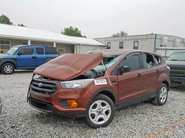 1FMCU0F75JUA09420 - 2018 FORD ESCAPE S RED photo 2