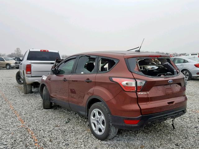 1FMCU0F75JUA09420 - 2018 FORD ESCAPE S RED photo 3