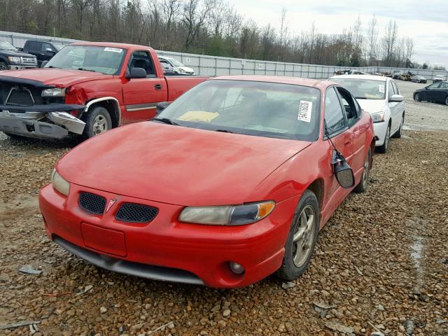 1G2WP52K7YF185758 - 2000 PONTIAC GRAND PRIX RED photo 2