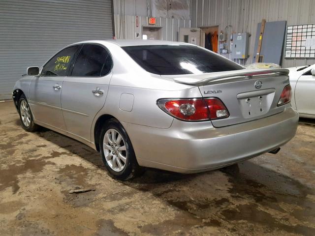 JTHBF30G830136725 - 2003 LEXUS ES 300 SILVER photo 3