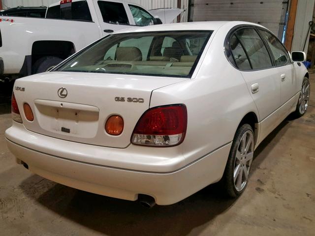 JT8BD68S4X0069188 - 1999 LEXUS GS 300 WHITE photo 4