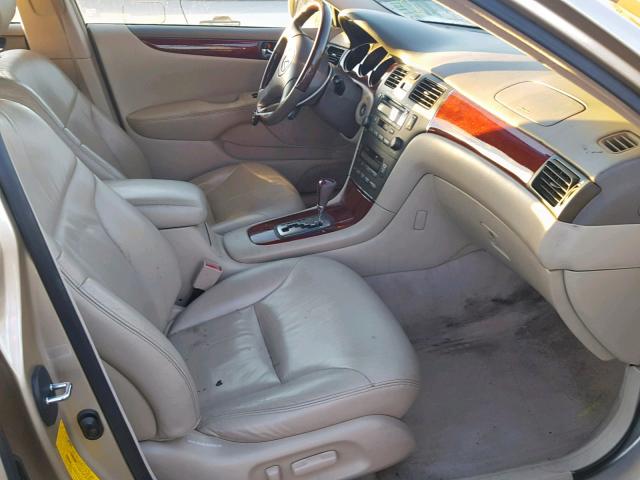 JTHBF30G120030650 - 2002 LEXUS ES 300 GOLD photo 5