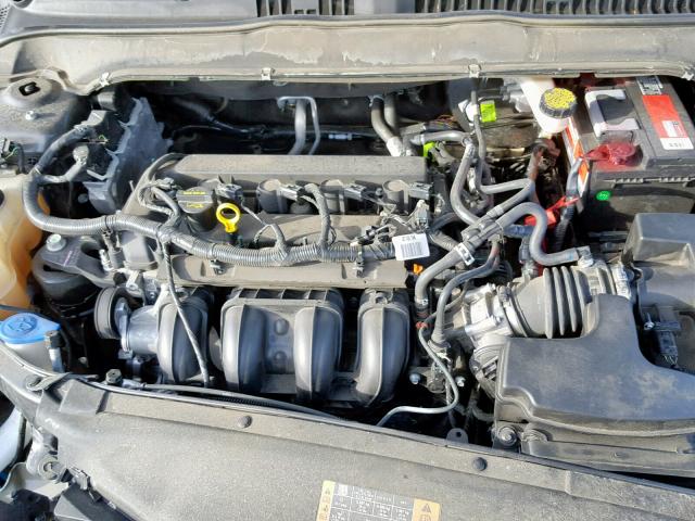 3FA6P0G72FR244675 - 2015 FORD FUSION S GRAY photo 7