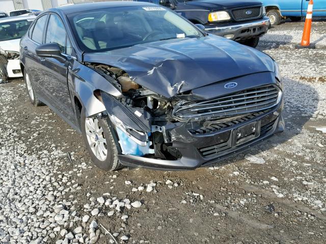 3FA6P0G72FR244675 - 2015 FORD FUSION S GRAY photo 9