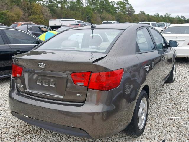 KNAFU4A20A5063008 - 2010 KIA FORTE EX BROWN photo 4