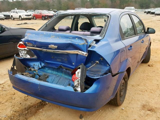 KL1TD56668B134268 - 2008 CHEVROLET AVEO BASE Mavi foto 4