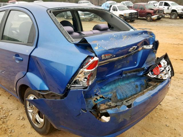 KL1TD56668B134268 - 2008 CHEVROLET AVEO BASE Mavi foto 9