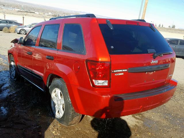 1J4GS48K25C582530 - 2005 JEEP GRAND CHER RED photo 3