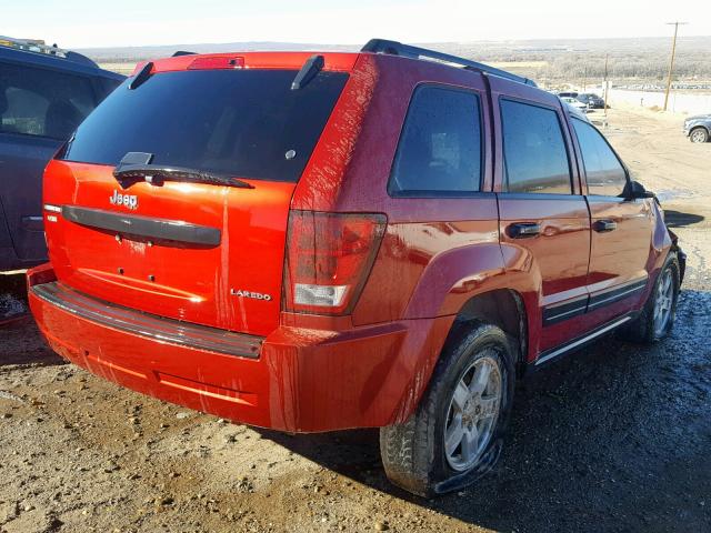 1J4GS48K25C582530 - 2005 JEEP GRAND CHER RED photo 4