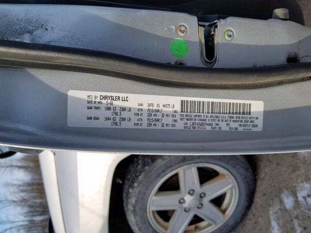 1J8FF47W98D744042 - 2008 JEEP COMPASS SP 灰色 照片 10