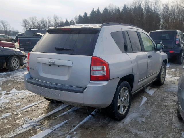 1J8FF47W98D744042 - 2008 JEEP COMPASS SP GRAY photo 4