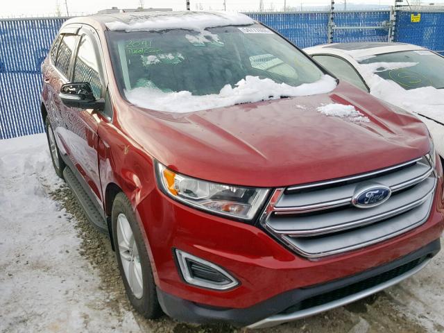 2FMPK4J93JBB76436 - 2018 FORD EDGE SEL RED photo 1