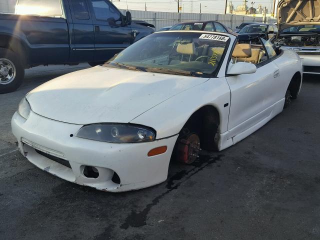 4A3AX35G4VE009833 - 1997 MITSUBISHI ECLIPSE SP WHITE photo 2