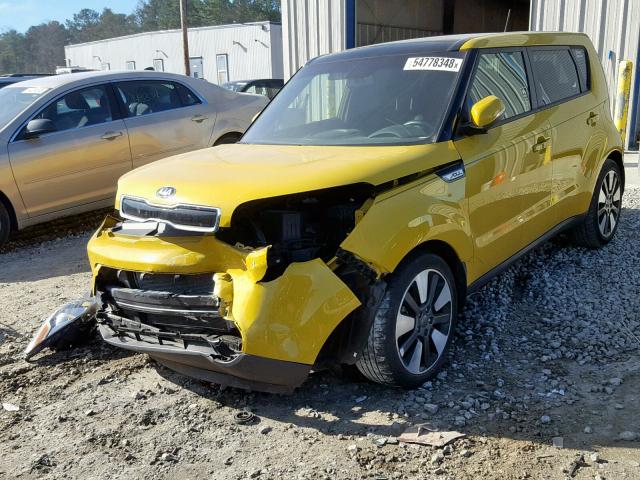 KNDJX3A5XE7078036 - 2014 KIA SOUL ! YELLOW photo 2