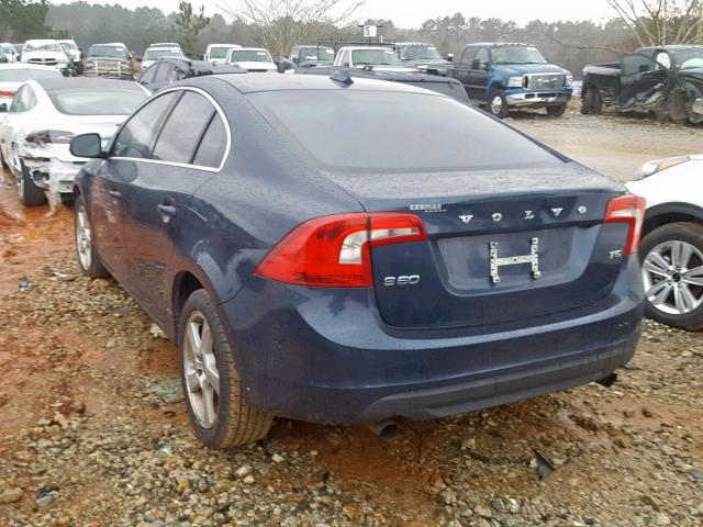 YV1622FS8C2118552 - 2012 VOLVO S60 T5 BLUE photo 3