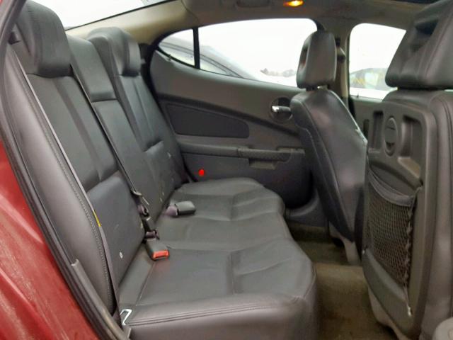 2G2WS522141109808 - 2004 PONTIAC GRAND PRIX ბურგუნდია ფოტო 6