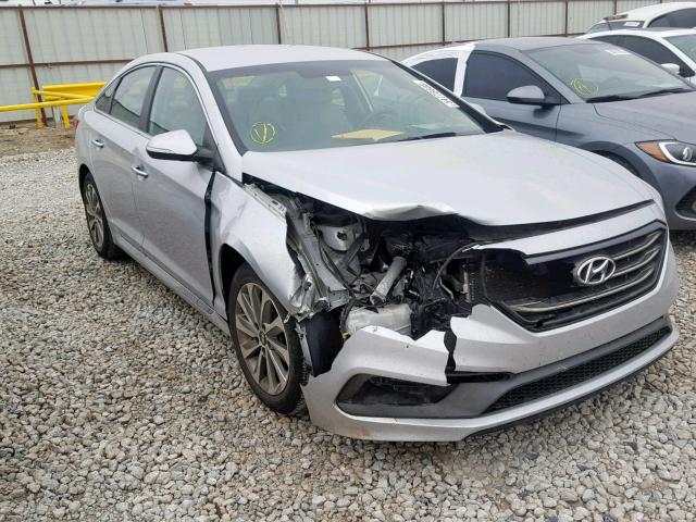 5NPE34AF6FH127161 - 2015 HYUNDAI SONATA SPO SILVER photo 1